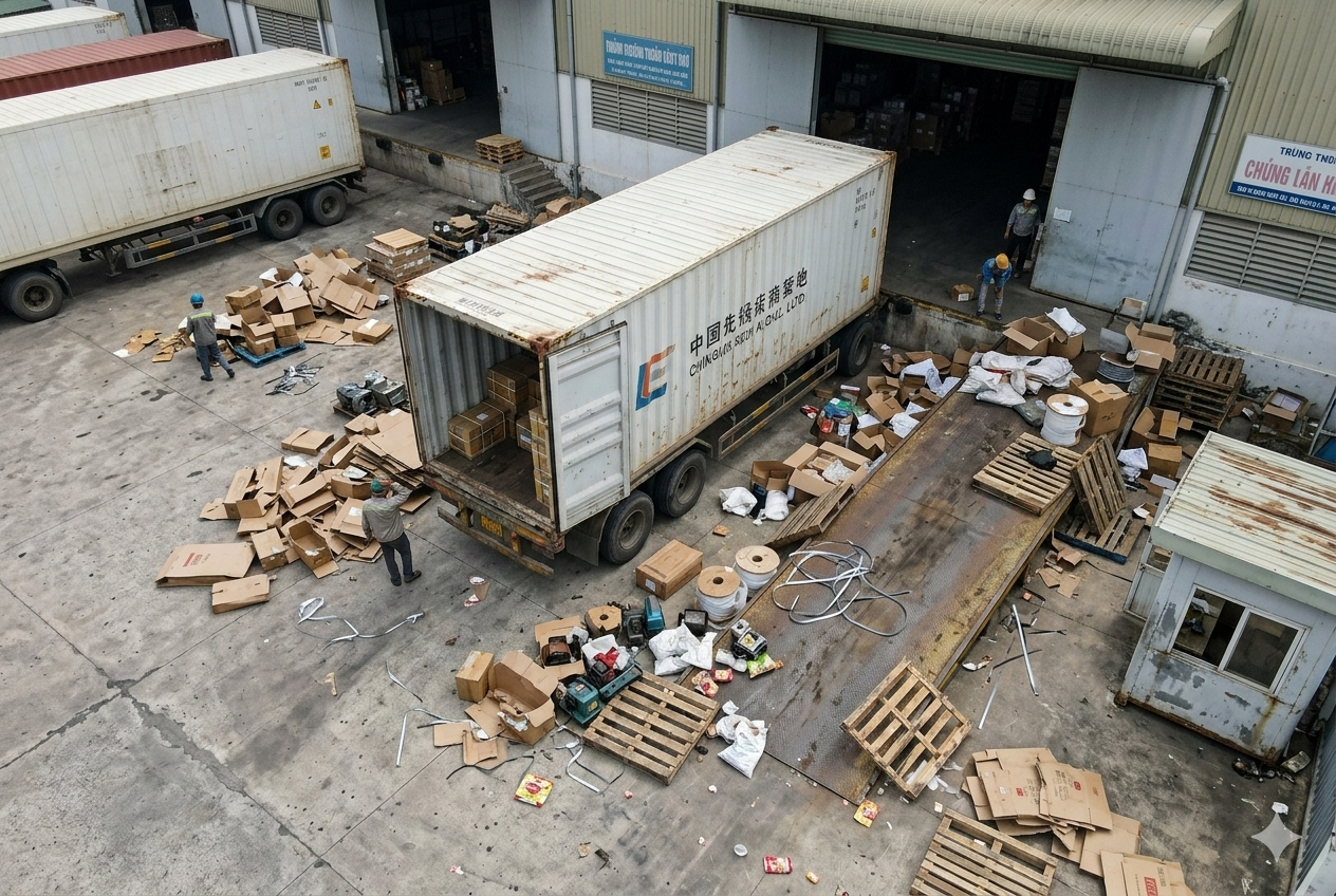 Lỗ hổng an ninh khi kiểm soát xe container gây thất thoát tài sản.