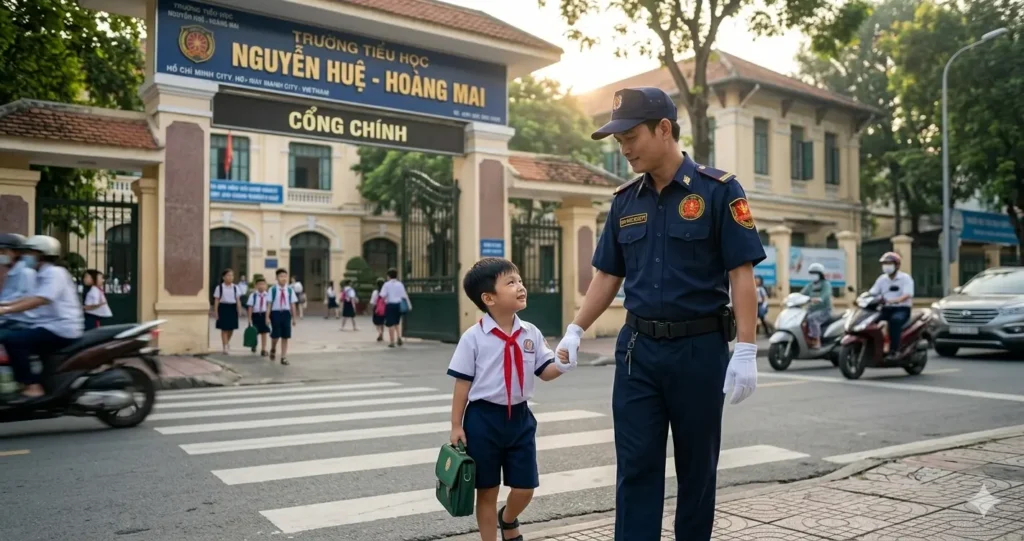 Công ty bảo vệ chuyên nghiệp Kim Long bảo vệ trường học