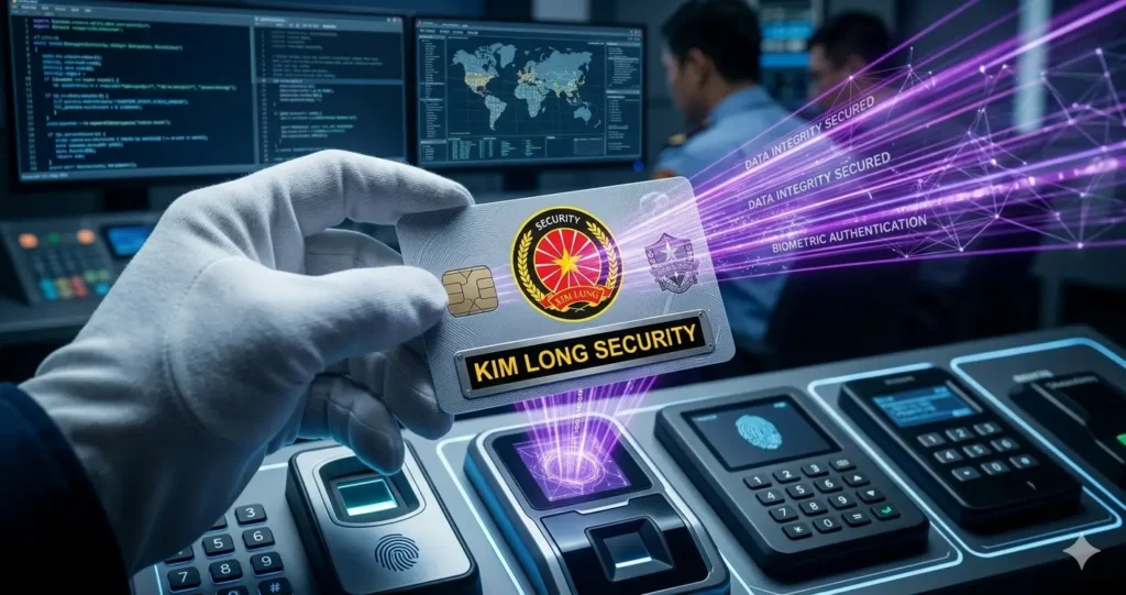 Bảo vệ chuyên nghiệp Kim Long kiểm tra vé giả bằng công nghệ.