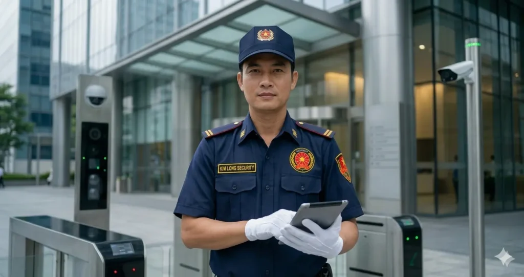Bảo vệ chuyên nghiệp Kim Long xử lý khách hàng quá khích văn minh.