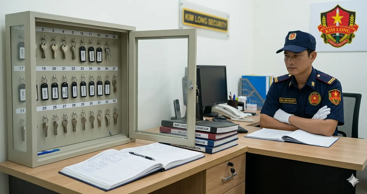 Công ty bảo vệ chuyên nghiệp Kim Long quản lý tủ chìa khóa