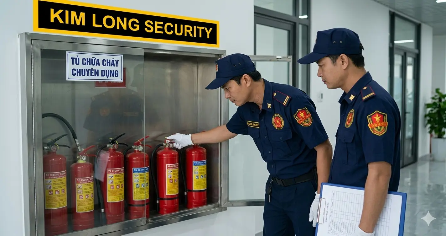 Bố trí thiết bị PCCC đúng quy chuẩn tại công ty bảo vệ Cần Thơ