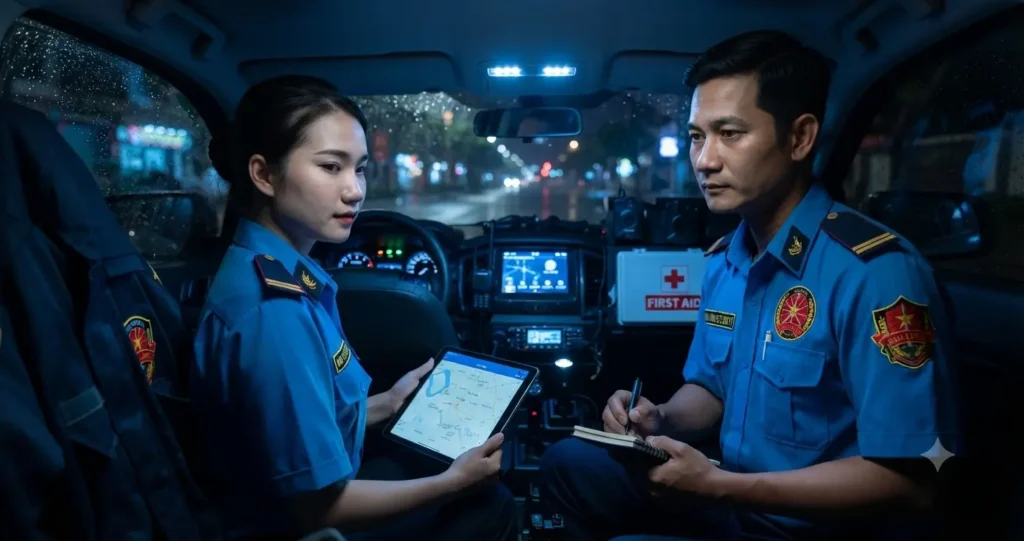 Công ty bảo vệ Cần Thơ - Kim Long Security đội phản ứng nhanh.