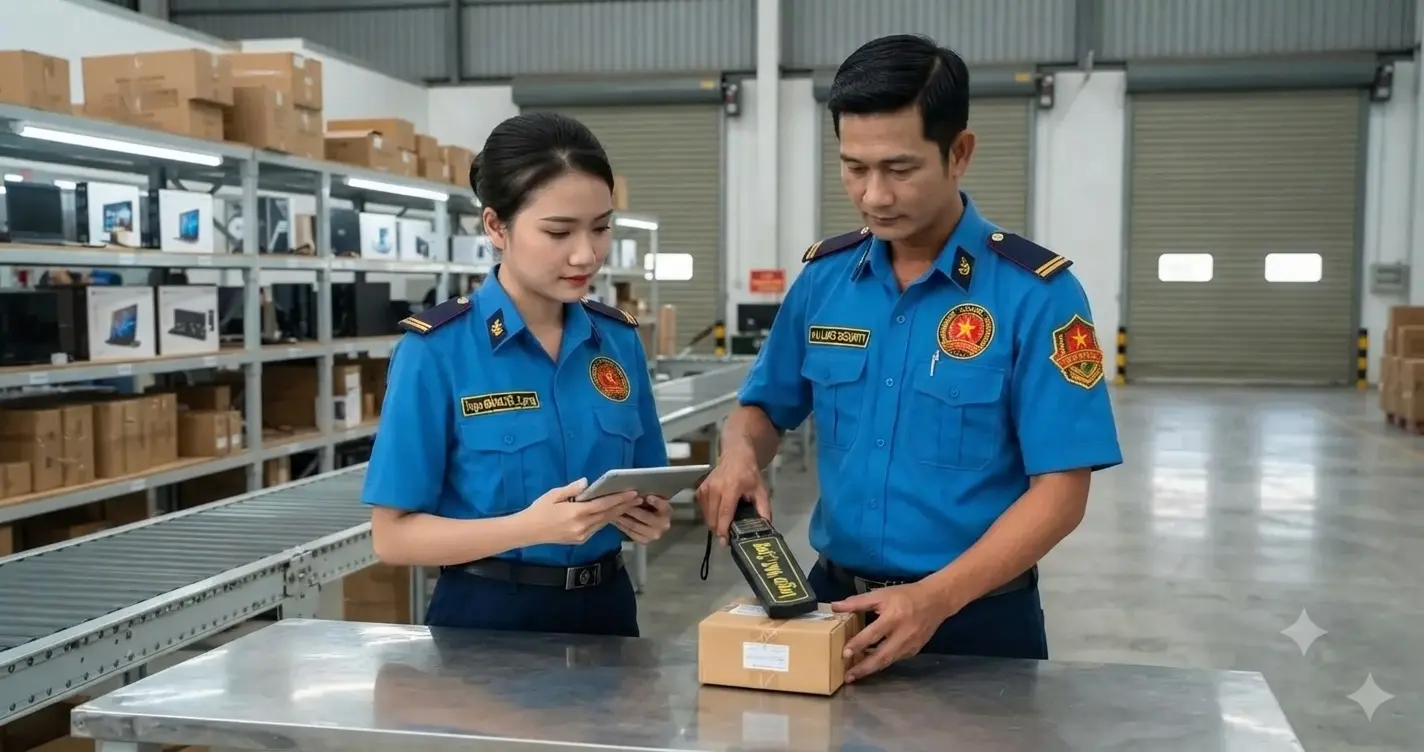 Công ty bảo vệ Cần Thơ - Kim Long kiểm soát nhà máy.