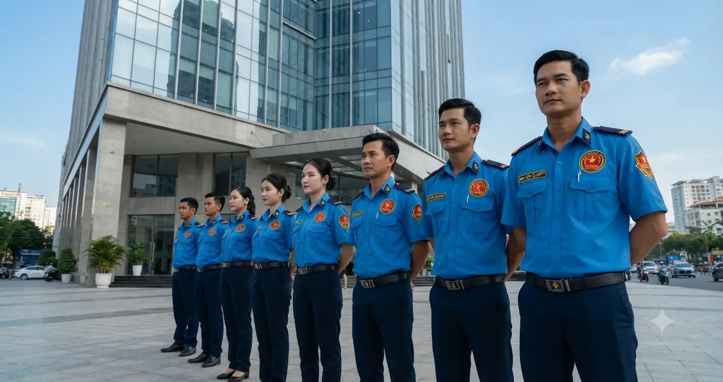 Đội ngũ nhân viên chuyên nghiệp của Công ty bảo vệ TpHCM - Kim Long