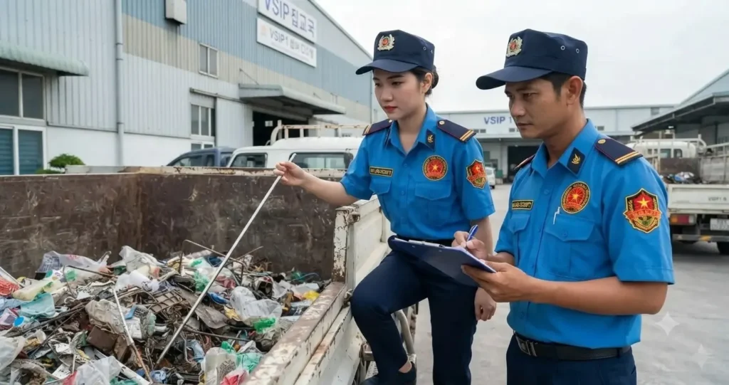 Công ty bảo vệ Bình Dương - Kim Long kiểm soát phế liệu tại khu công nghiệp Bình Dương