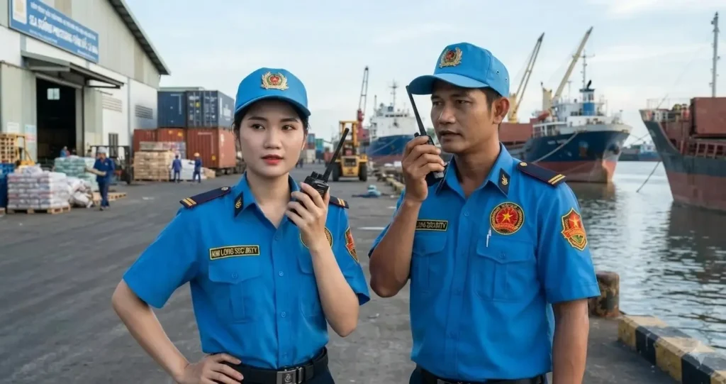 Top Công Ty Bảo Vệ Cà Mau Uy Tín, Chuyên Nghiệp Nhất #37 - Công ty Bảo vệ Kim Long Nhân viên công ty bảo vệ Cà Mau - Kim Long Security giám sát cảng biển Cà Mau