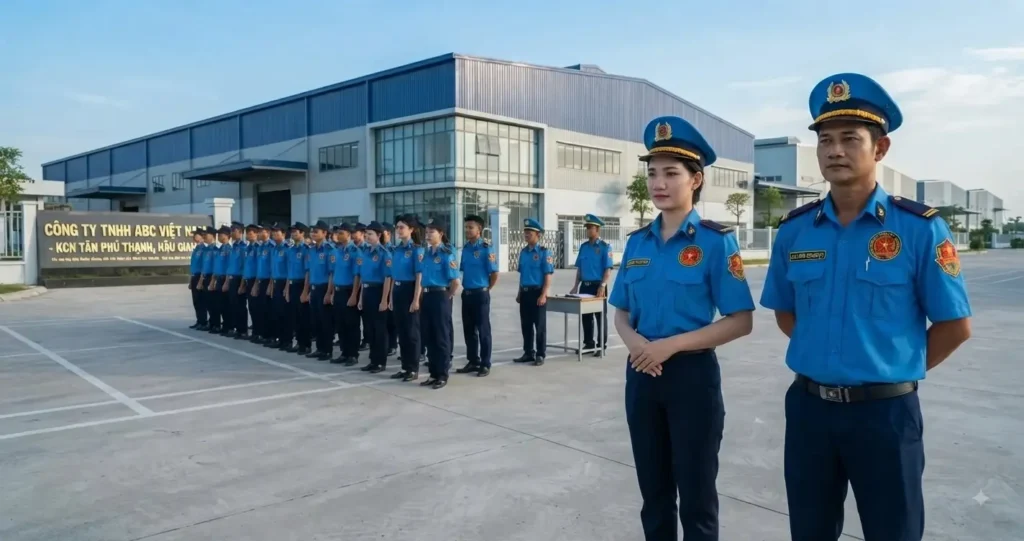 Top Công Ty Bảo Vệ Hậu Giang Uy Tín, Chuyên Nghiệp Nhất #1 - Công ty Bảo vệ Kim Long Đội ngũ công ty bảo vệ Hậu giang - Kim Long tập trung triển khai nhiệm vụ tại KCN Hậu Giang